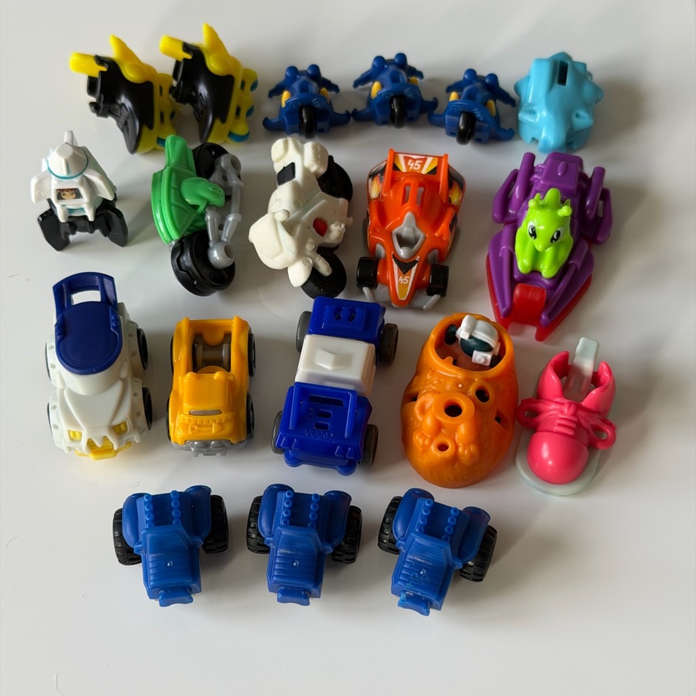 Mini Vehicle Collection-Cars, Motorcycles Rocket Tractors & Roller Toys